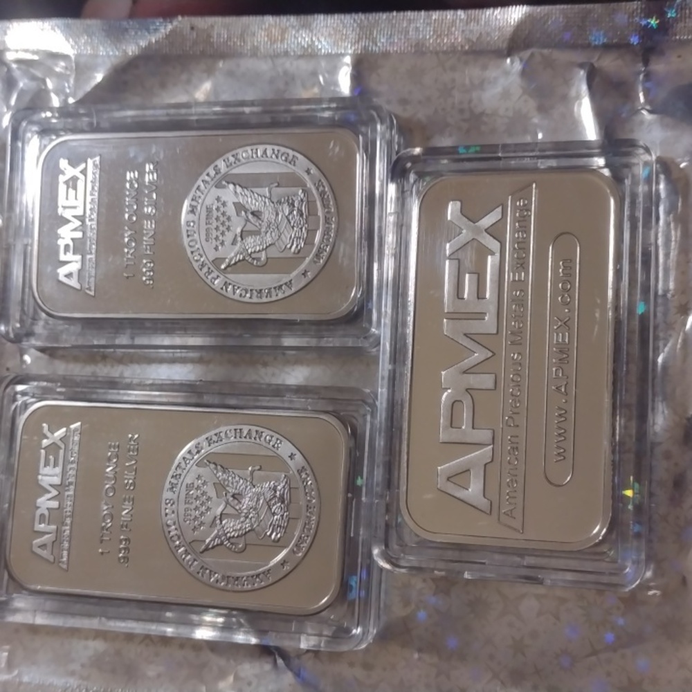 APMEX .999 Fine Buillon Silver  Bars 3